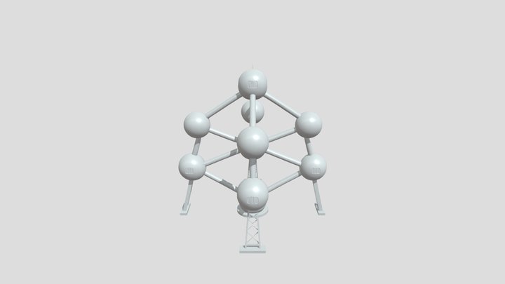 Atomium landmark structure model 3D Model