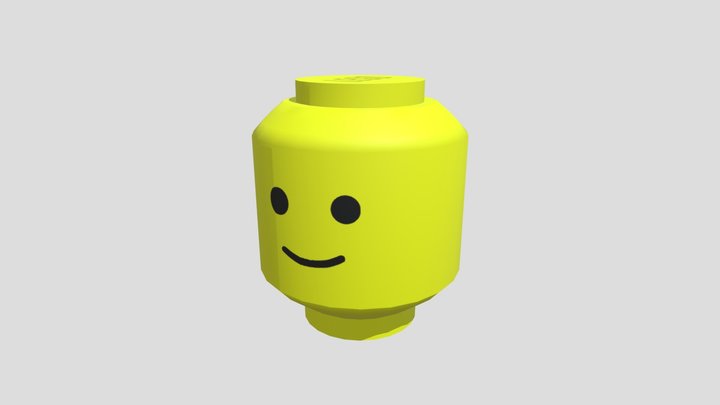 Lego Head 3D Model