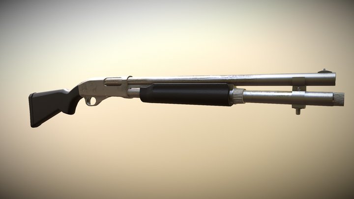 Remington-870 3D Model