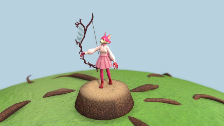 Valentina the archer 3D Model