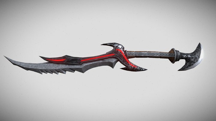 Daedric Sword 3D Model