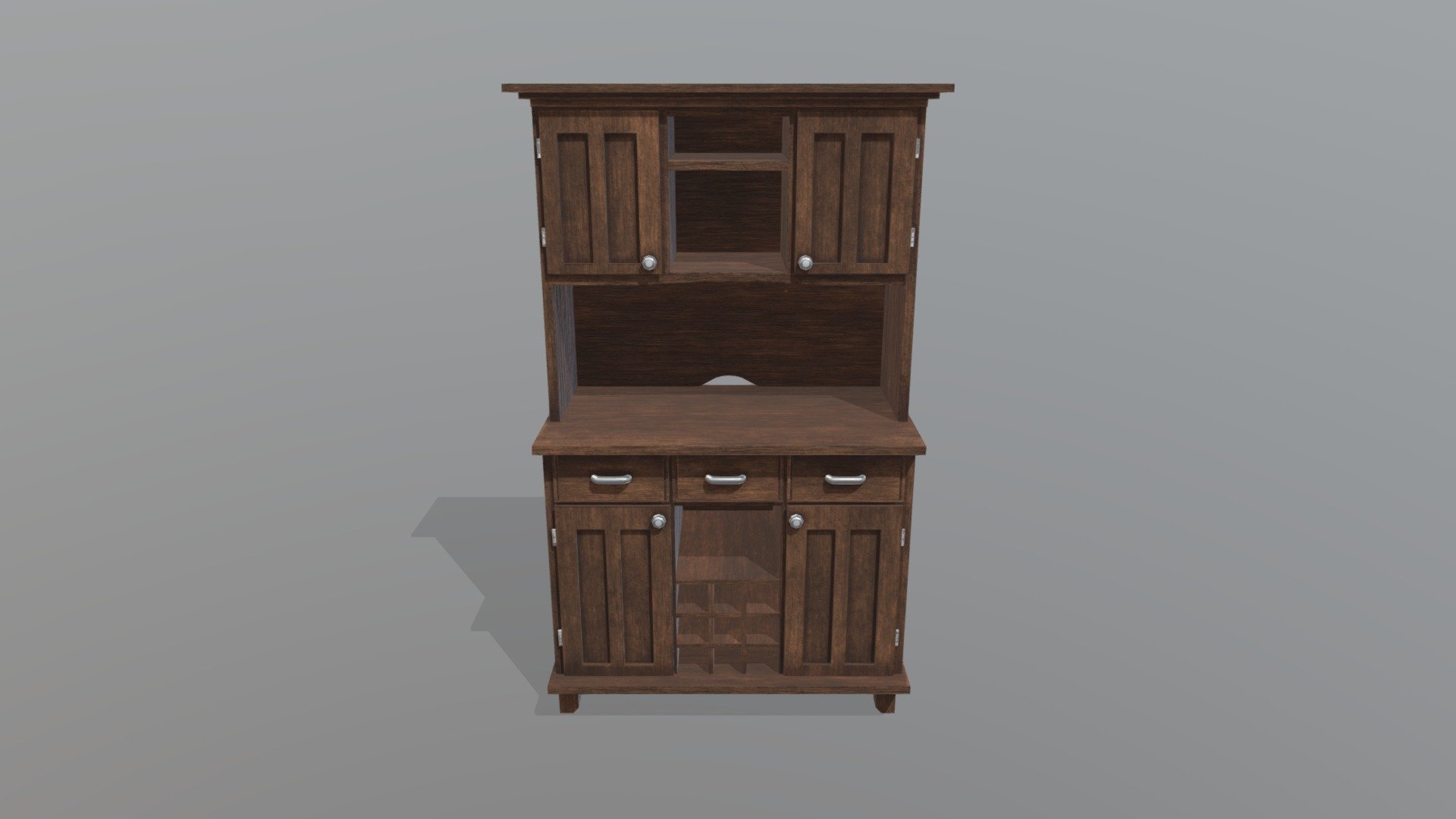 Kitchen Buffet Hatch Furniture 3D model by Shanmukha (gshanmukha