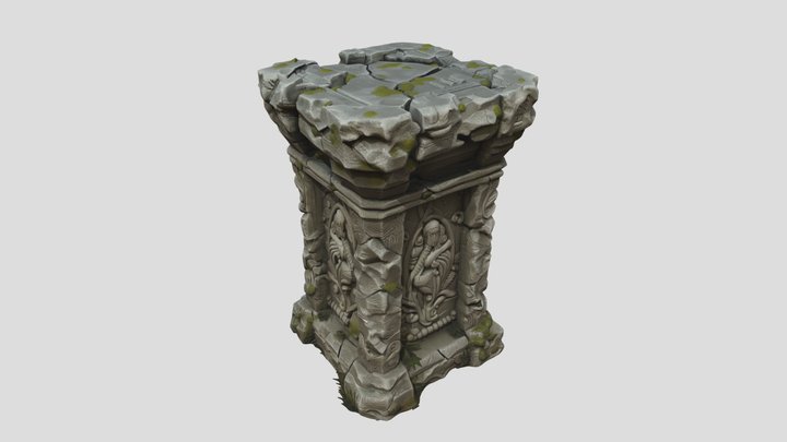 Stylized Wooden Supply Crate - Game Ready