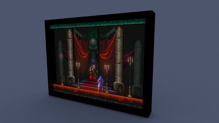 Castlevania SOTN diorama 3D Model