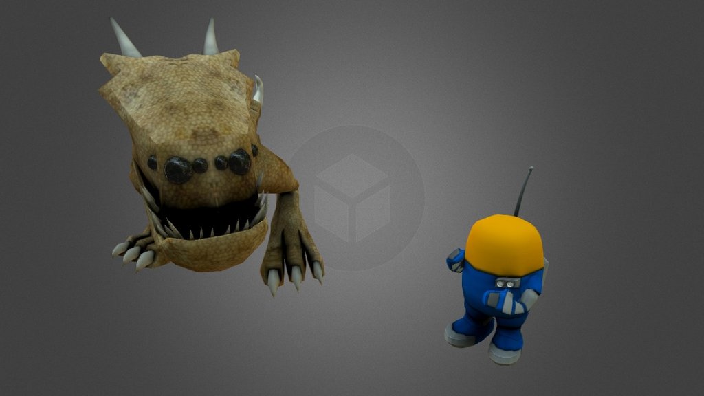 Monster N Worker - 3D model by Chris Wilson (@dowertive) [60d883b ...
