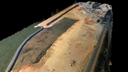 Ejemplo fotogrametría obra civil droning 3D Model