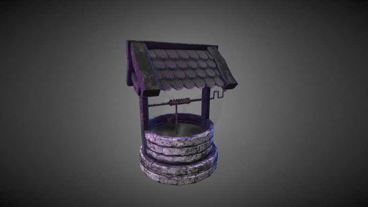 An Old Dark Well 3D Model