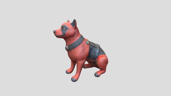 Dog_deadpool 3D Model