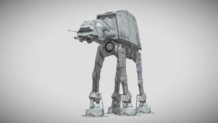 Imperial AT-AT Walker (old version) - Star Wars 3D Model
