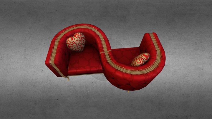 Love_Seat_d 3D Model