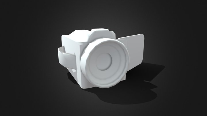 Low Polygon Video Camera Mesh 3D Model