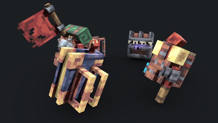Minecraft - Backpacks 3D Model
