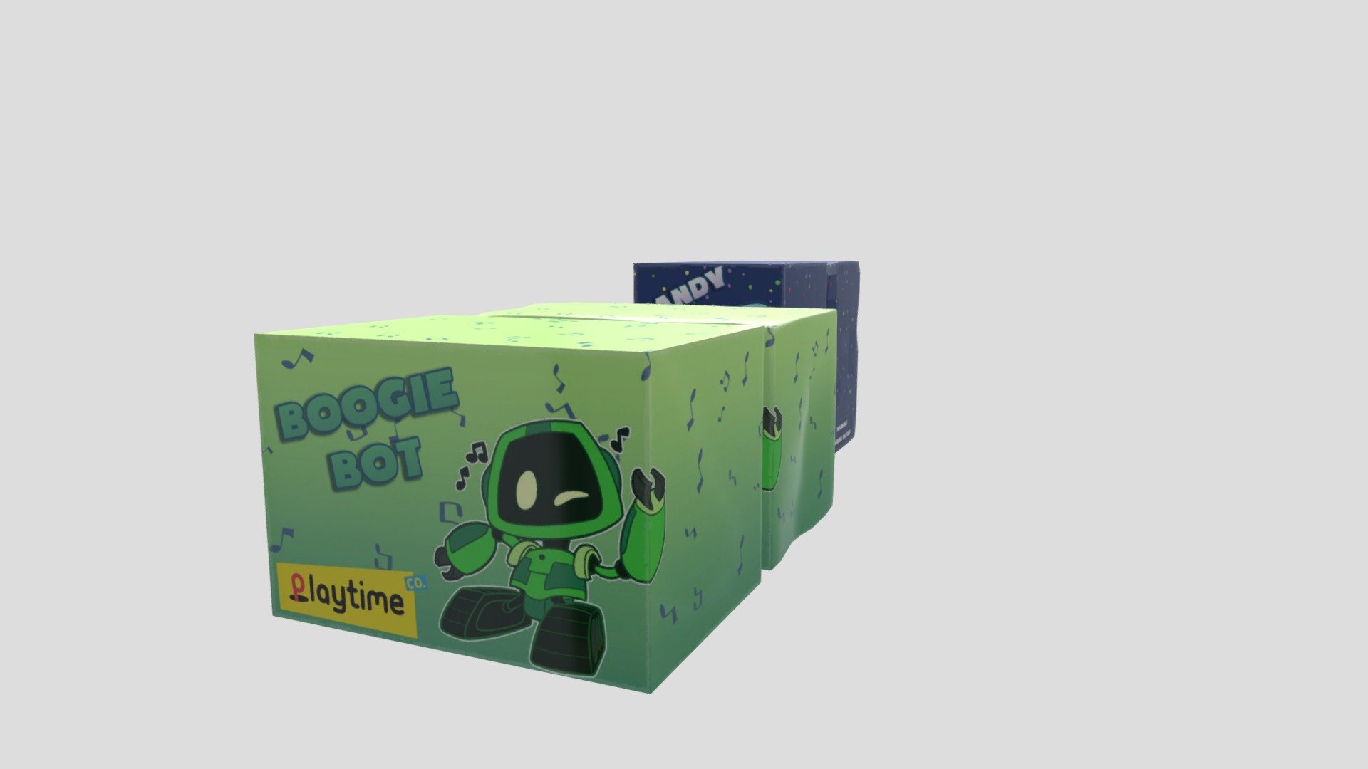 Poppy Playtime Boggie Bot And Candy Cat Boxes Download Free 3D 