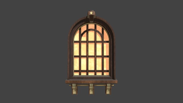 Victorian Window 3D Model