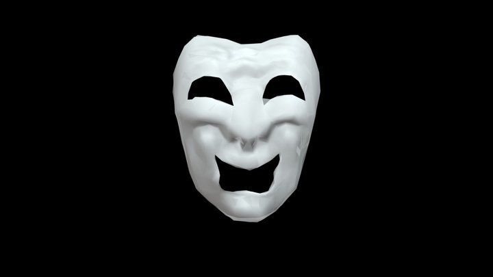Comedy Mask from lethal company (Game Rip) 3D Model