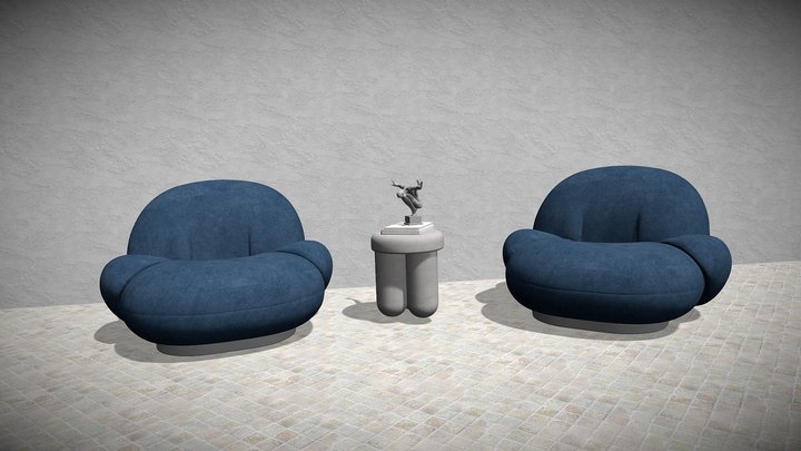 modern sofa 3D Model