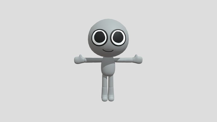 Nully/Empty (Dandy's world oc base) 3D Model