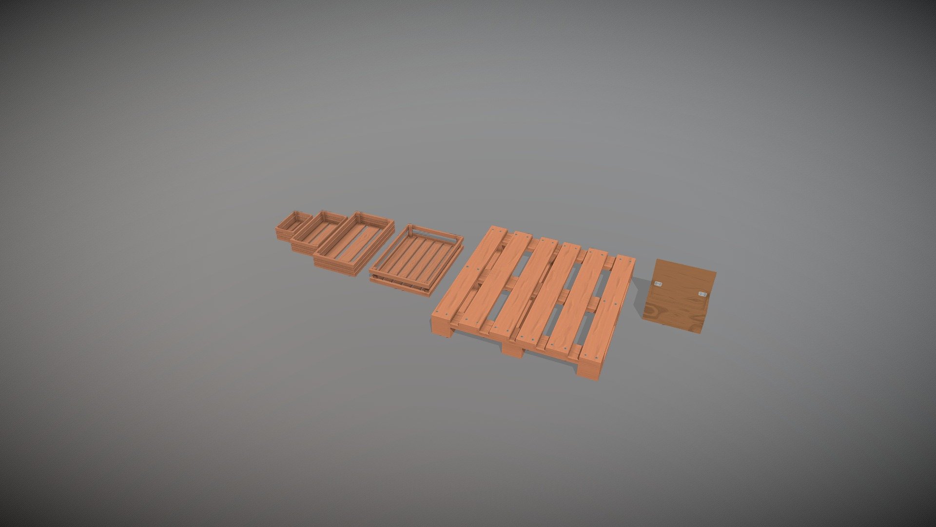 wooden furniture pack — Sketchfab embed 3D viewer