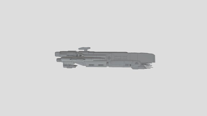 Halo UNSC Gladius-class Heavy Corvette 3D Model