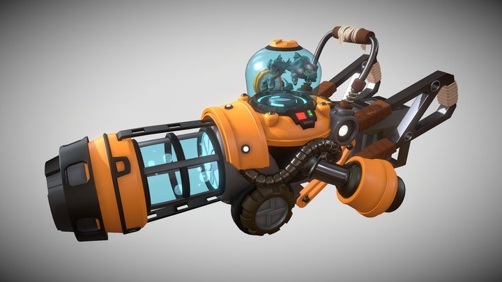 Fish Gun. Pew-pew! 3D Model