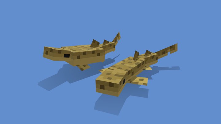 Blockbench Swell Shark 3D Model