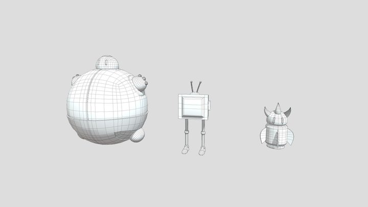 Outrunner - Video Game NPCS (Version 1) 3D Model