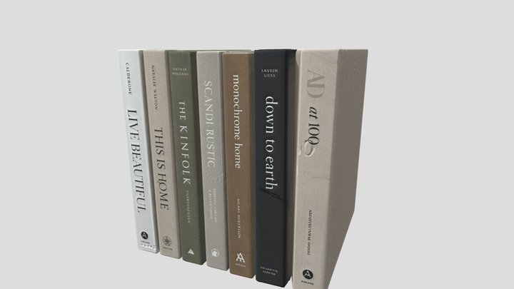 Book stack 3D Model