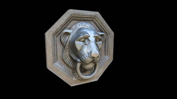 Lion-headed Door Knocker, Highgate Cemetery 3D Model
