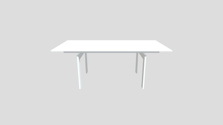 Table-Dining(1)-3DView-View1 3D Model