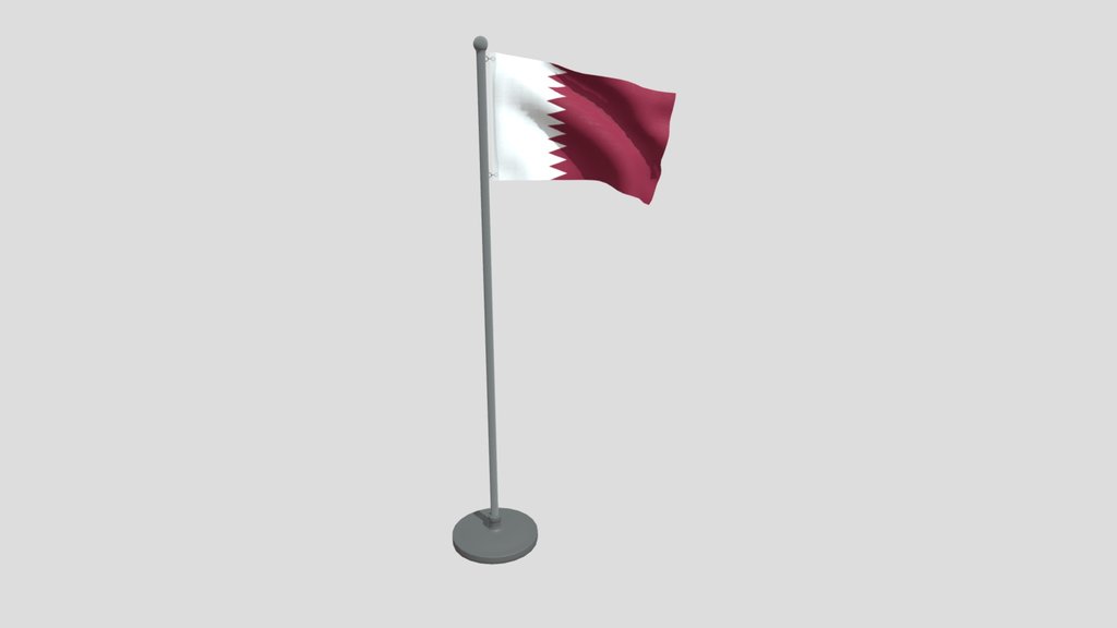 Animated Flag Of Qatar
