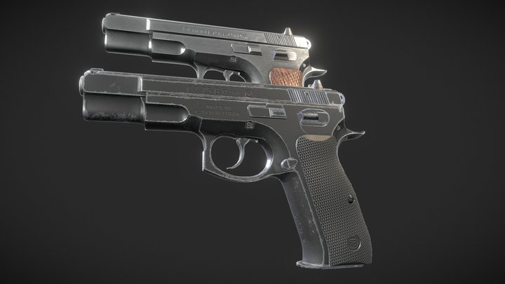 Cz 75 classic and modern editions 3D Model
