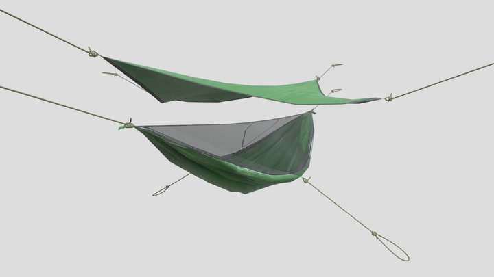 Hammock tent 3D Model
