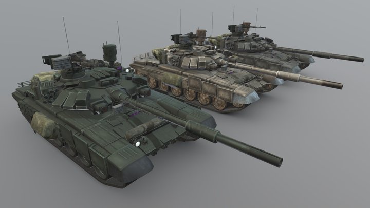 Battlefield 4 - T-90A – Gratis 3D-model STL