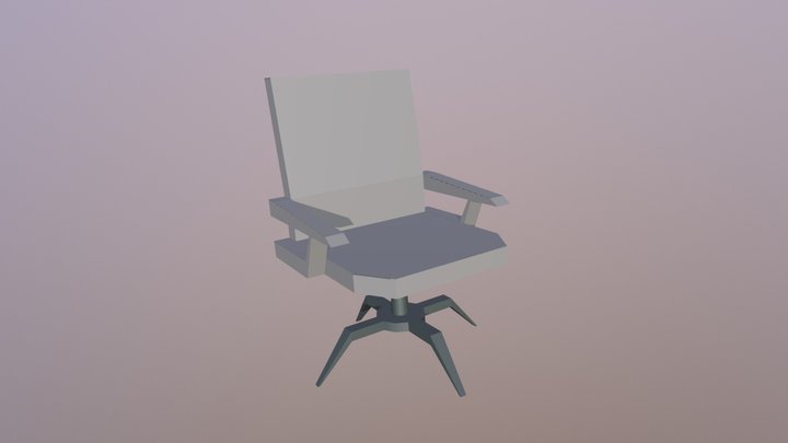 Isometric Furniture-Chairs-Chair 01 3D Model