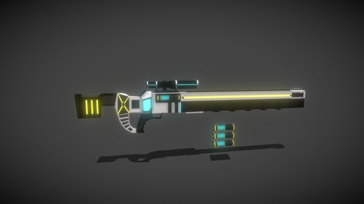 Sci-Fi Sniper Rifle 3D Model