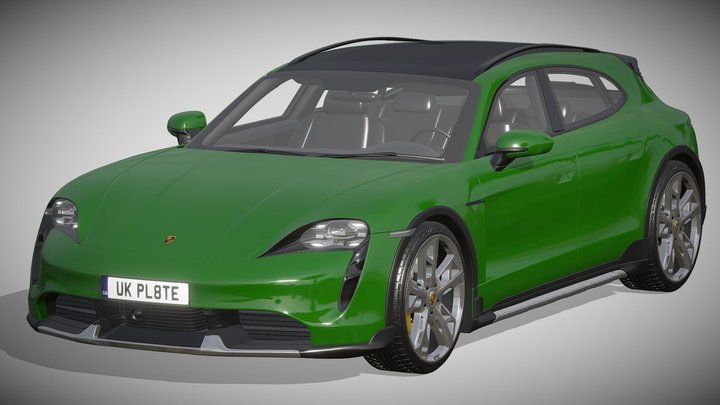 Porsche Taycan Turbo S Cross Turismo 2021 3D Model