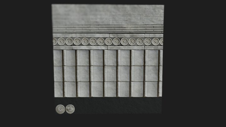 Japanese Roof TrimSheet 3D Model