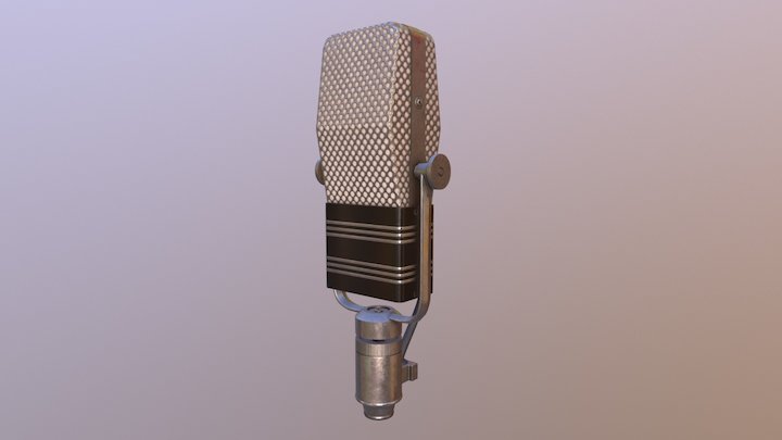 Old Microphone 3D Model