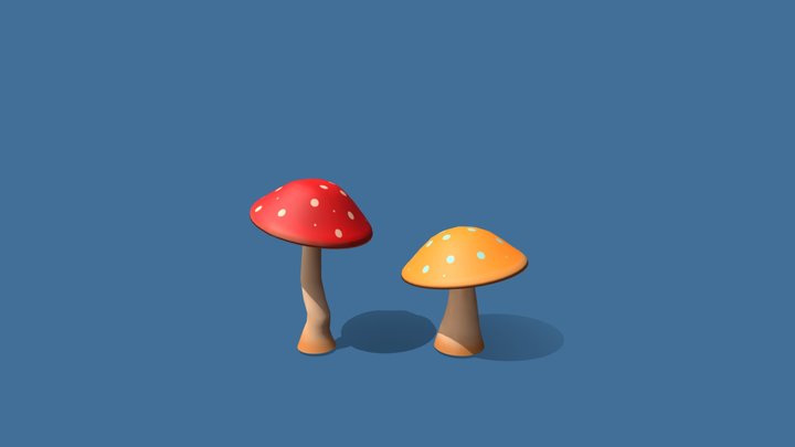 Mushrooms 3D Model