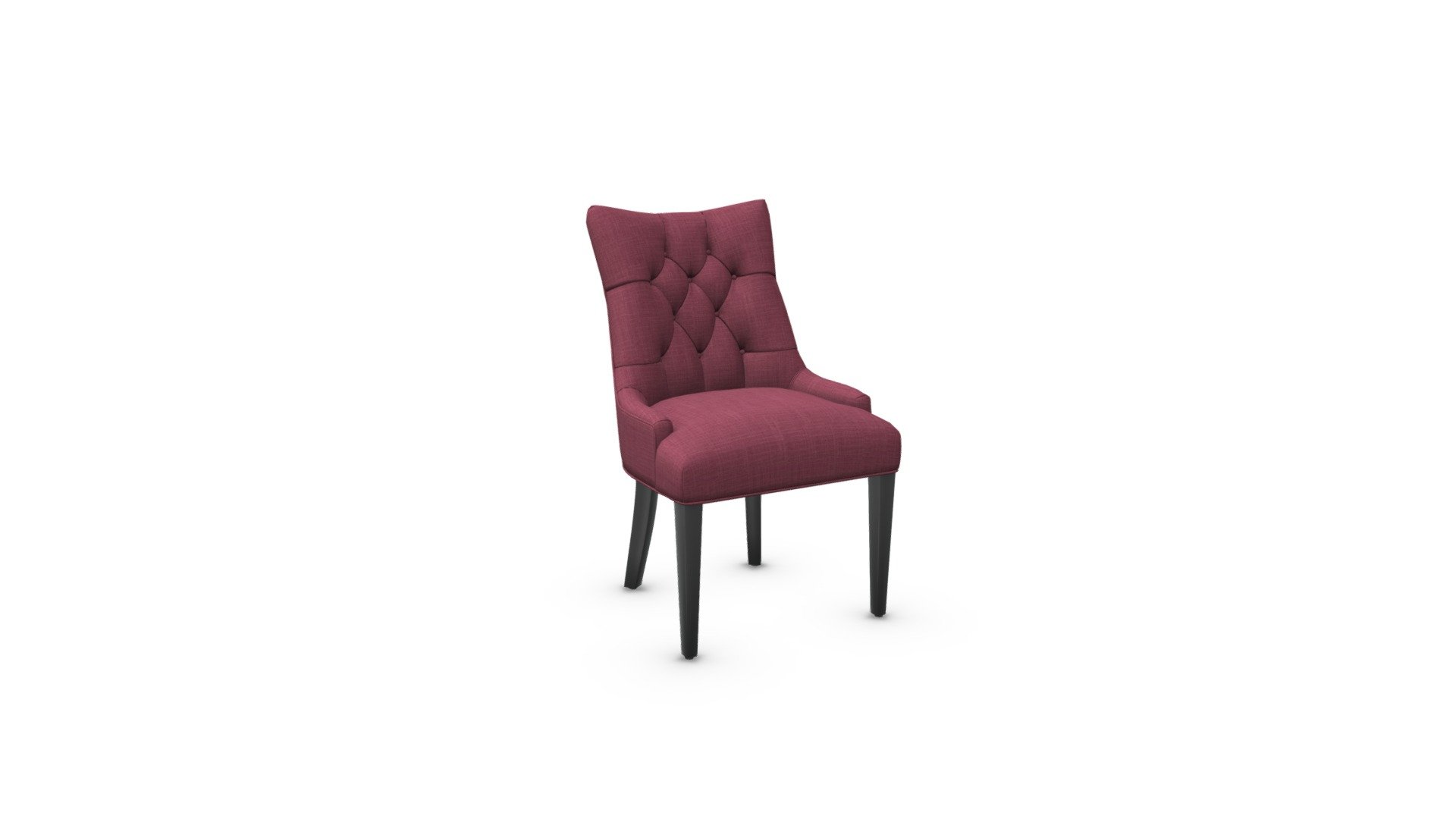 Flynn Scoop Back Dining Chair, Merlot Red