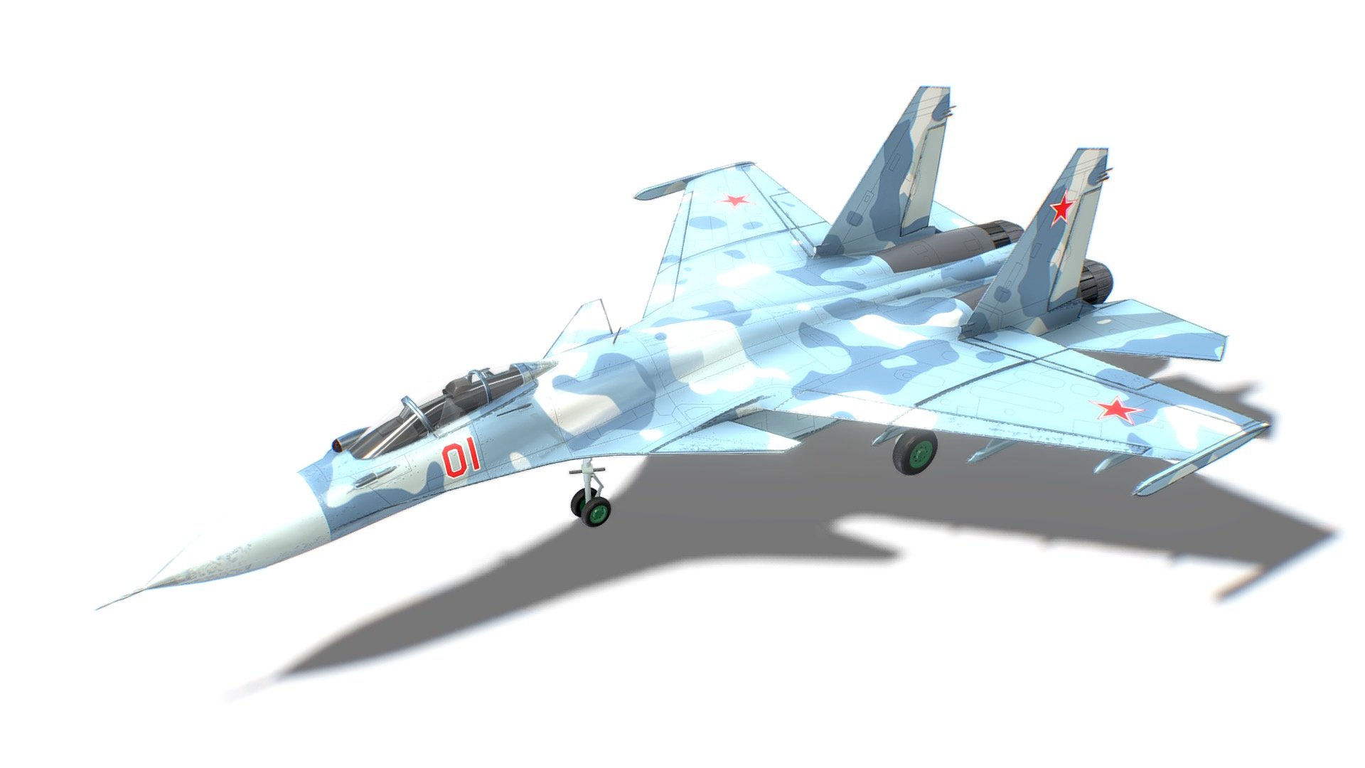 SU-33 Flanker-D Jet Fighter Aircraft