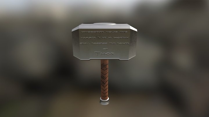 Thors hammer 3D Model