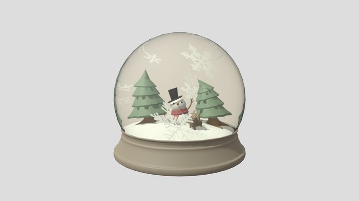 christmas snowglobe 3D Model