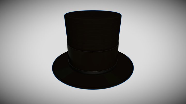 Abraham Lincoln Top Hat 3D Model