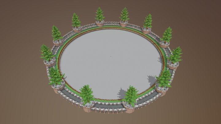 Medieval Hub - Platform 3D Model