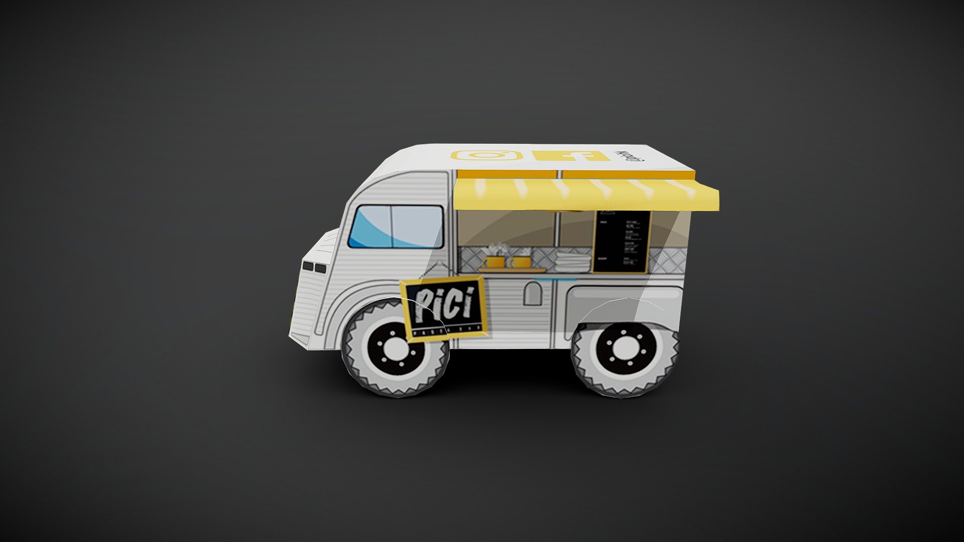 PICI Lai Chi Kok - Paper Toy Truck