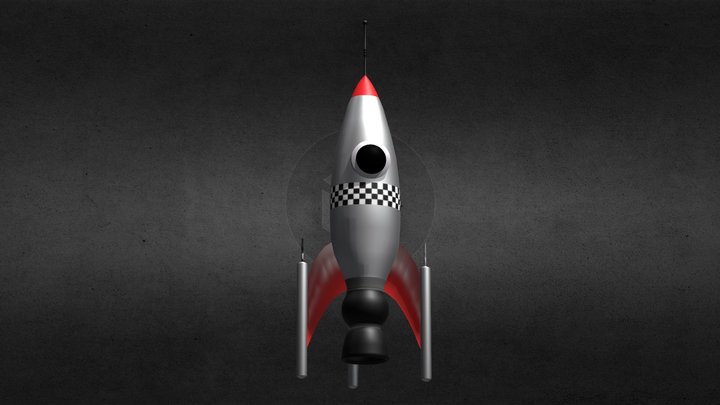Rocket Ship 3D Model