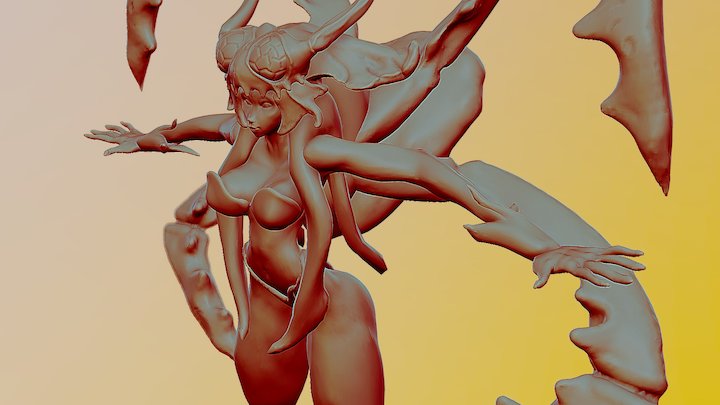 Spider girl v2 3D Model