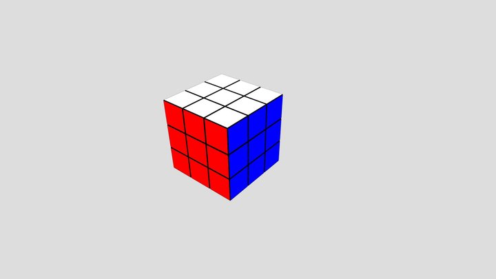 Anime Rubik Cube 3D Model
