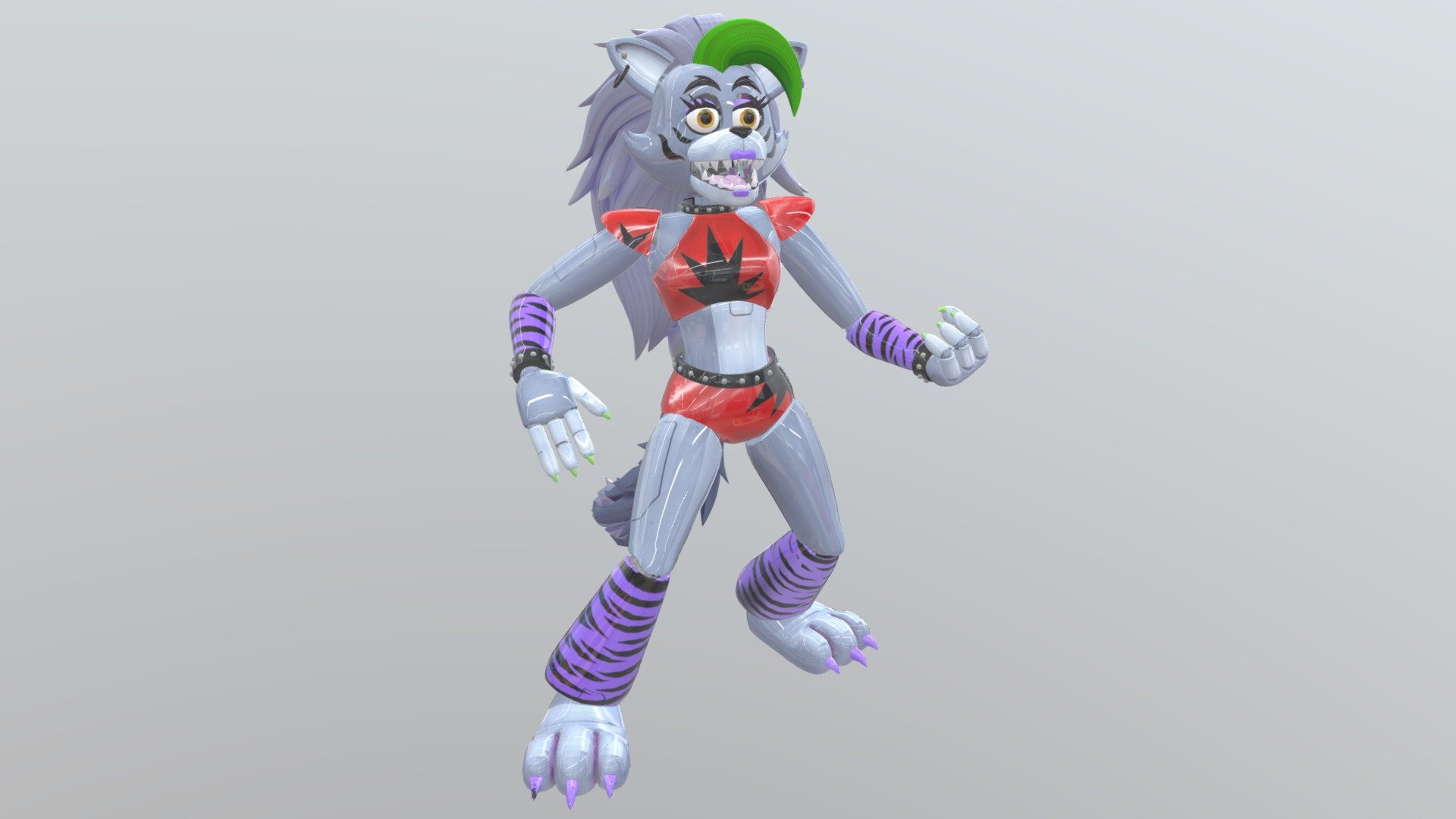 A Sexy Wolf From FNaF Security Breach - Download Free 3D model by RoxanneTheArtist945 (@RoxanneTheArtist945andFriends) [60f67b9] - Sketchfab